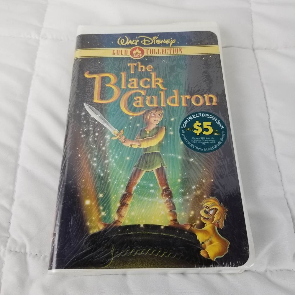 Disney The Black Cauldron VHS Gold Collection NEW Sealed Movie HTF